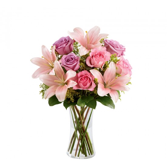 Bouquet of Flowers Blush and Lush